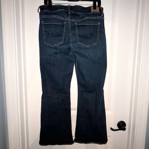 American Eagle Outfitters High Waisted Rise Super Stretch Artist Flare Pant 14XS - Picture 6 of 6